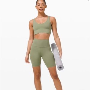 Lululemon Align Green Biker Shorts Size 8